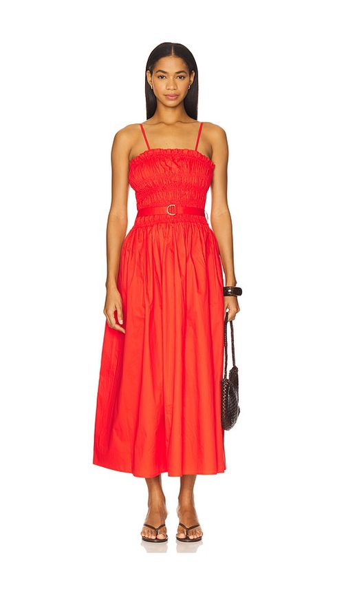 Karina Grimaldi Panama Solid Dress in Orange.  XS. Also in L