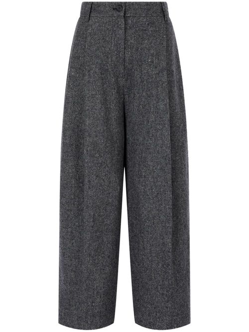 Straight-leg trousers - Black