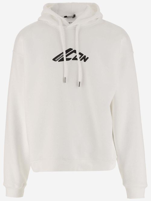 Cotton Blend Hoodie With Logo