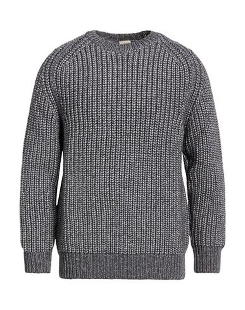 Man Sweater Charcoal Size 42 Super 130s Wool, Polyamide