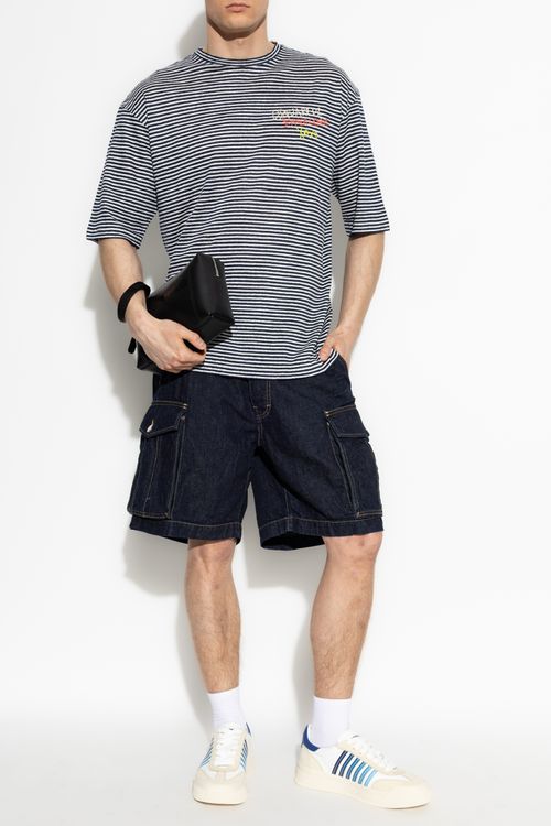 Dsquared2 T-shirt Capsule `Summer Lovers`, Men's, Navy Blue
