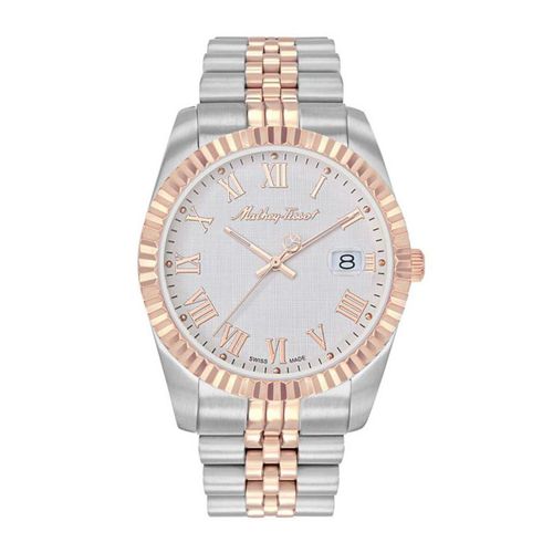 Mathy III Roman White Dial Unisex Watch H810BRA
