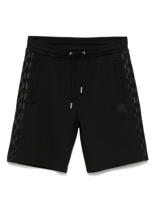 Karl Lagerfeld Ikon-patch track shorts - Black