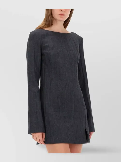 Our Legacy - long sleeve dress scoop back design