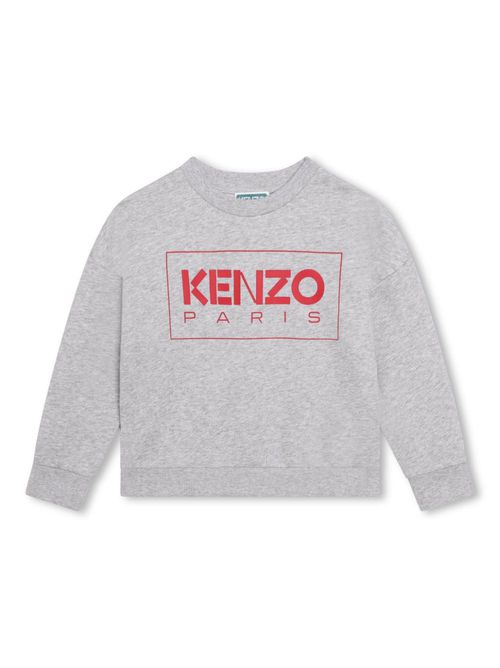 Logo-print crew-neck sweatshirt - Grey