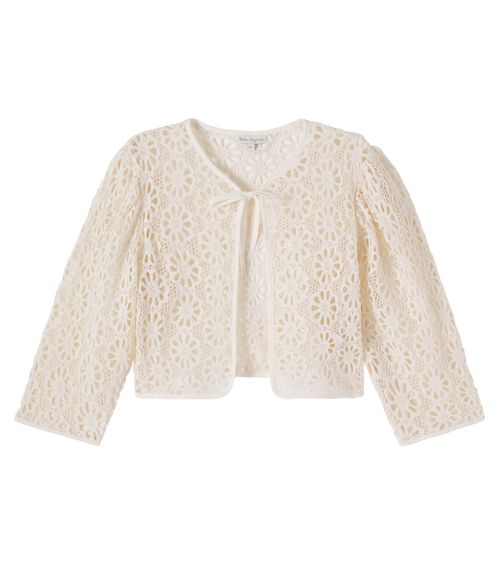 Jora floral cotton lace jacket