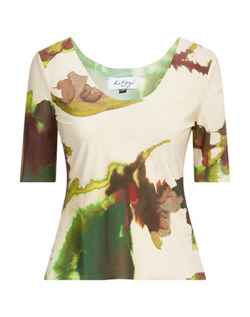 Woman Top Beige Size 2 Polyamide, Elastane