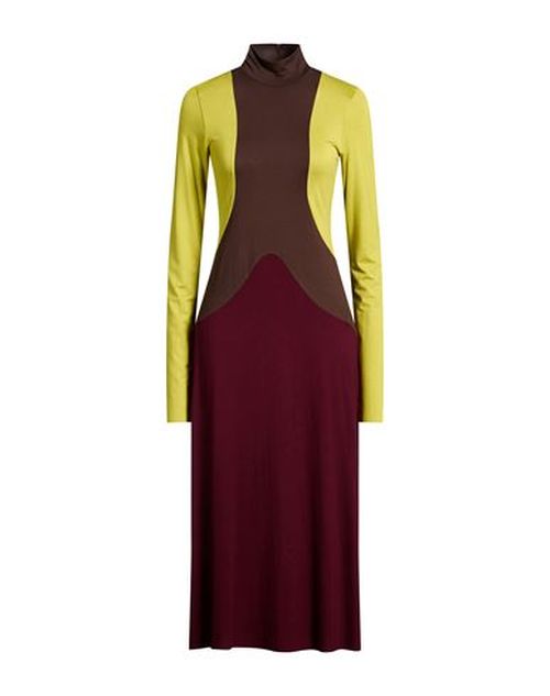 Malìparmi Woman Midi dress Chocolate brown Size 10 Viscose, Elastane