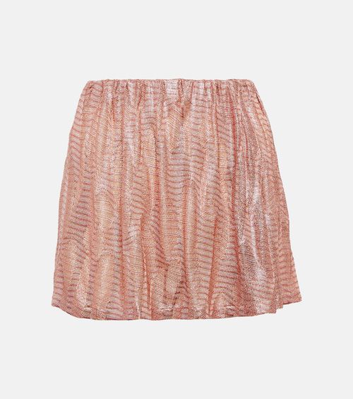 Jacquard miniskirt