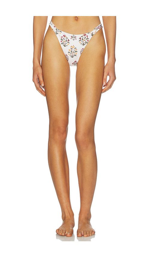 Agua by Agua Bendita Vera Andes Bikini Bottom in Cream. - L also in M