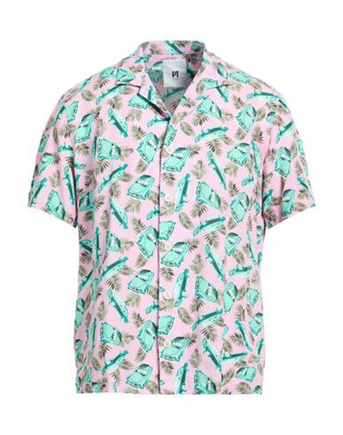 Man Shirt Pink Size 15 ½ Viscose, Linen