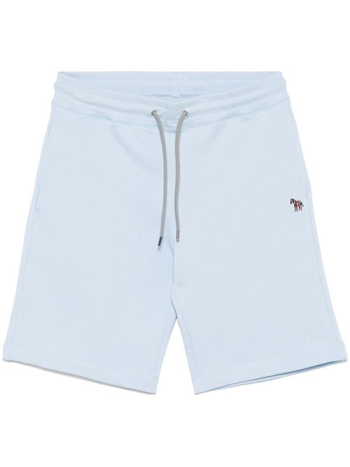 Zebra-patch shorts - Blue