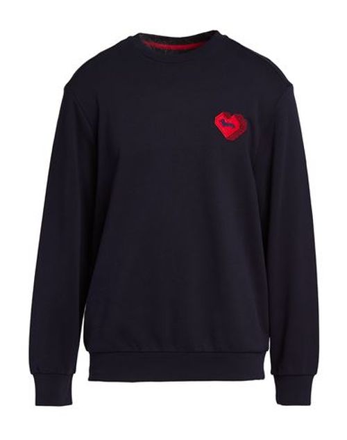 Man Sweatshirt Midnight blue Size S Cotton