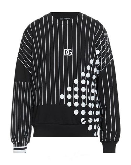Man Sweatshirt Black Size 36 Cotton, Elastane