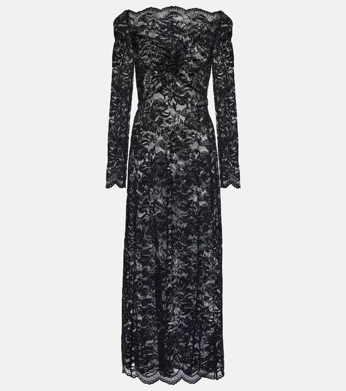Floral lace maxi dress
