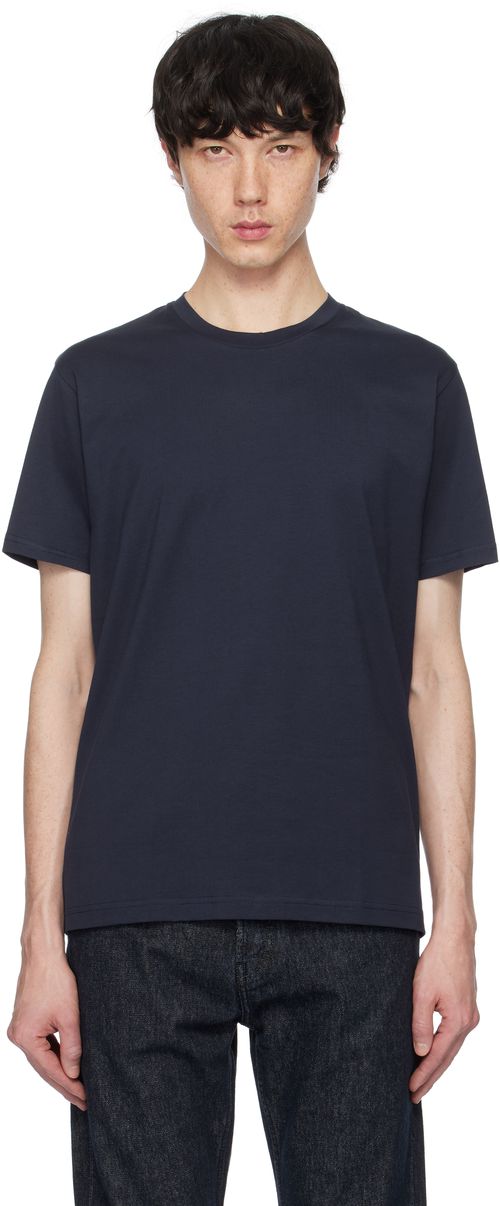 Sunspel Navy Riviera Midweight T-shirt