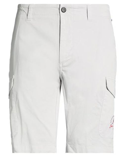 Man Shorts & Bermuda Shorts Light grey Size 34 Cotton, Elastane