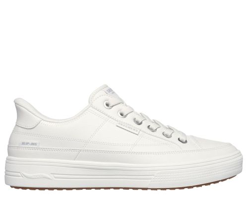 Skechers Men's Slip-ins: Arch Fit Arcade - Catch Ya There Sneaker in Black, 12 Wide | Synthetic, Machine Washable