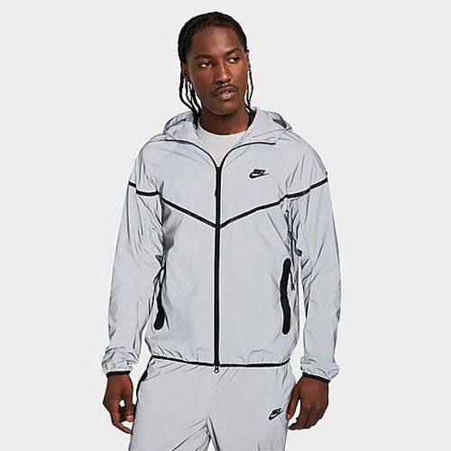 Men's Tech Woven Flash Jacket in Grey/Reflective Silver