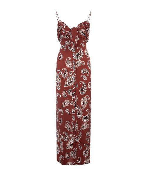 Paisley-print maxi dress