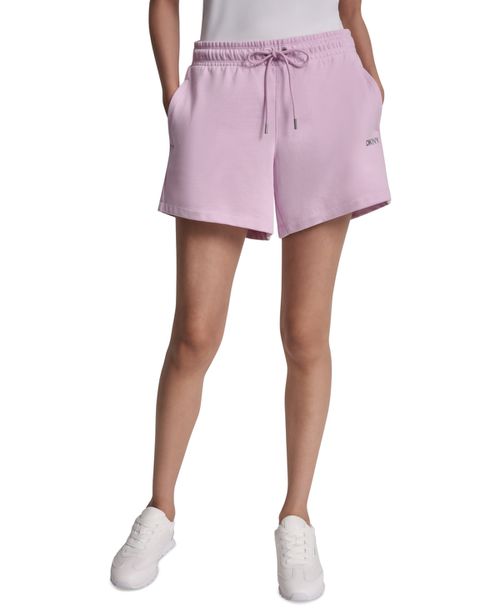 Women's Foil Logo Shorts - Pink Lav/silver