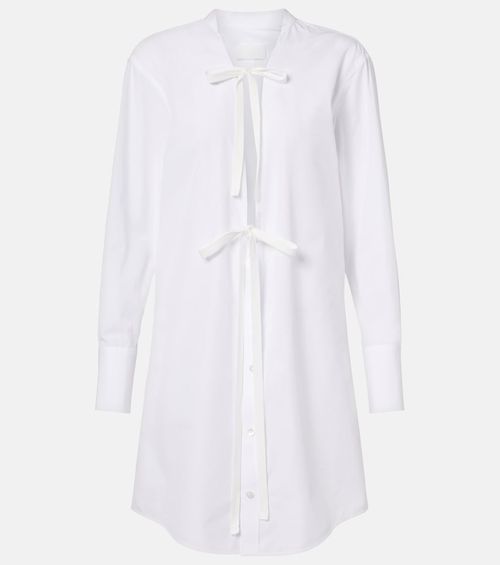 Cotton poplin shirt dress