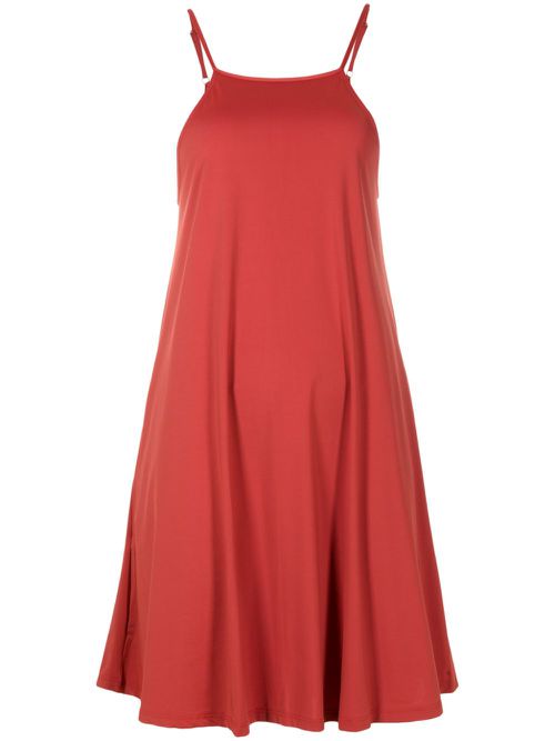 Isis square-neck dress - Brown