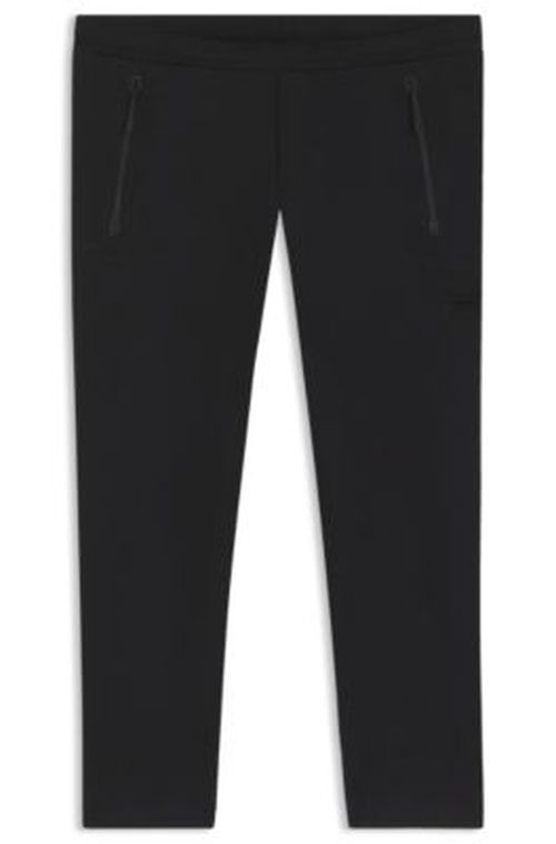 BOSS Porsche x track pants with tonal reflective branding - Black Men's Jogging Pant