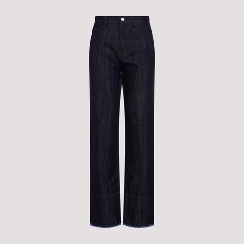 Cropped High Waist Tapered Jeans