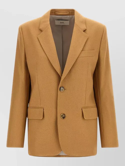 Ami Paris - wool blazer single breasted notch lape