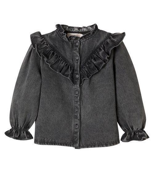 Roby ruffled denim shirt