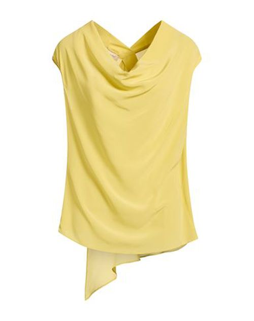 Woman Top Lime green Size 10 Silk