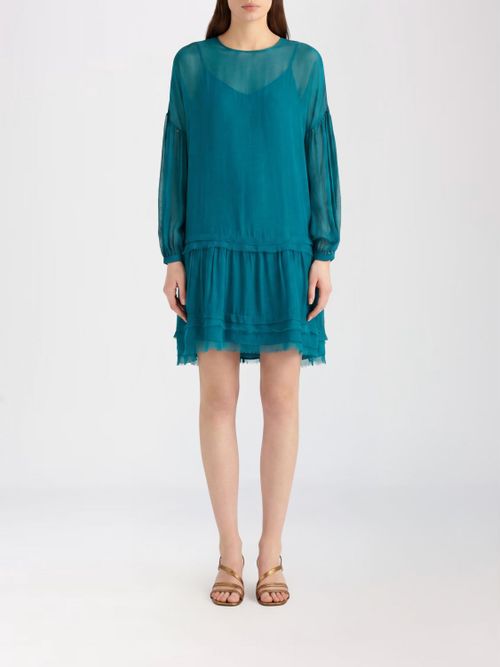 MOMONÌ Dress Woman color Petroleum Blue