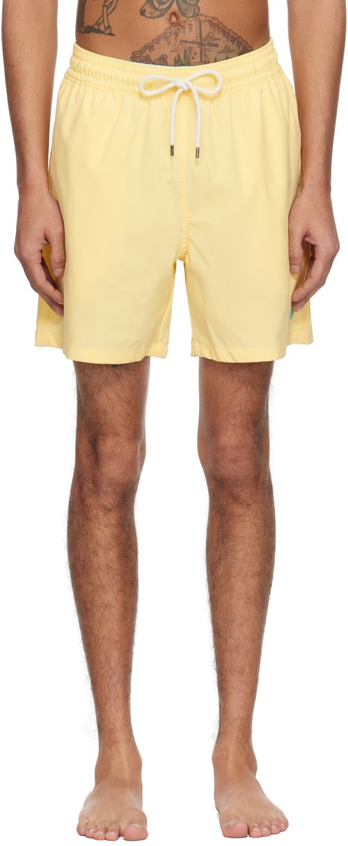 Polo Ralph Lauren Yellow 5.75-Inch Traveler Classic Swim Shorts