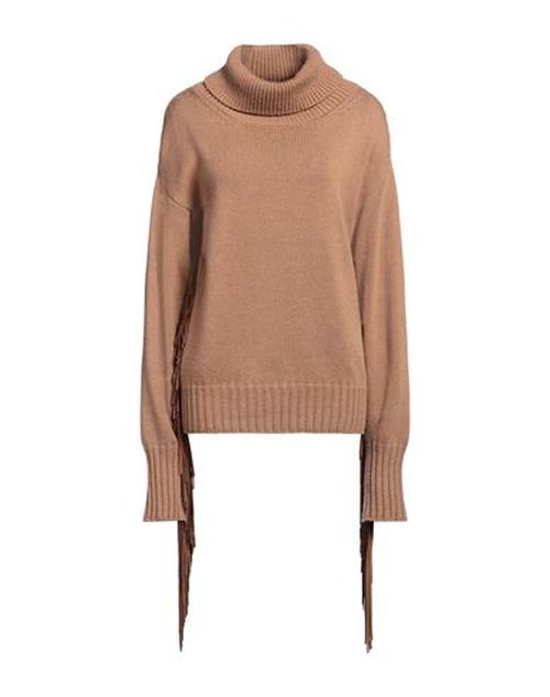 Snobby Sheep Woman Turtleneck Camel Size 10 Wool, Cashmere