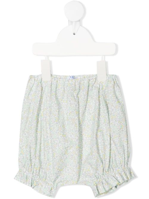 Floral-print shorts - Green
