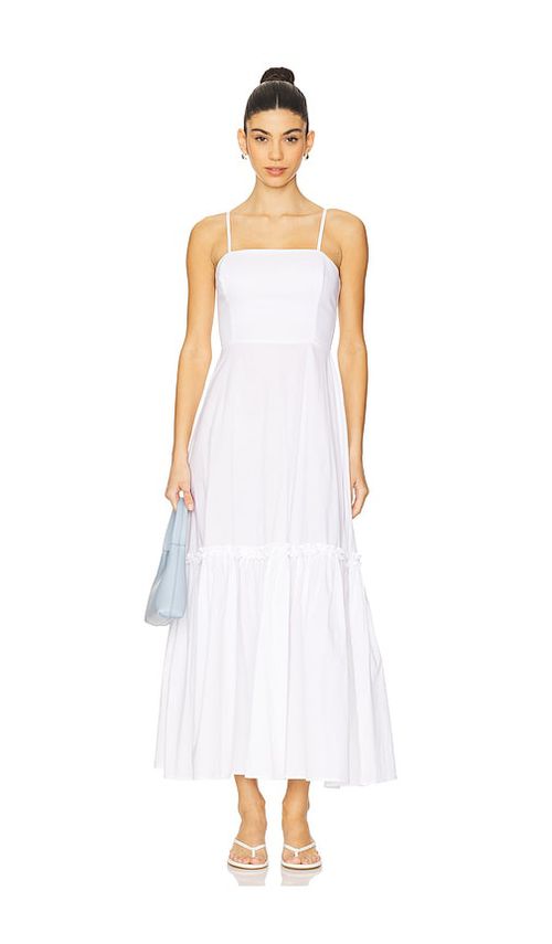 WeWoreWhat Ruffle Flare Midi Dress in White.  8. Also in 0, 00, 12, 2