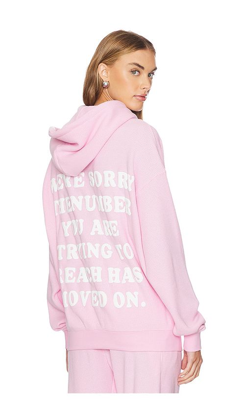 Boys Lie 1-800 Revamped Racer Hoodie en Pink.  XS/S. Also en