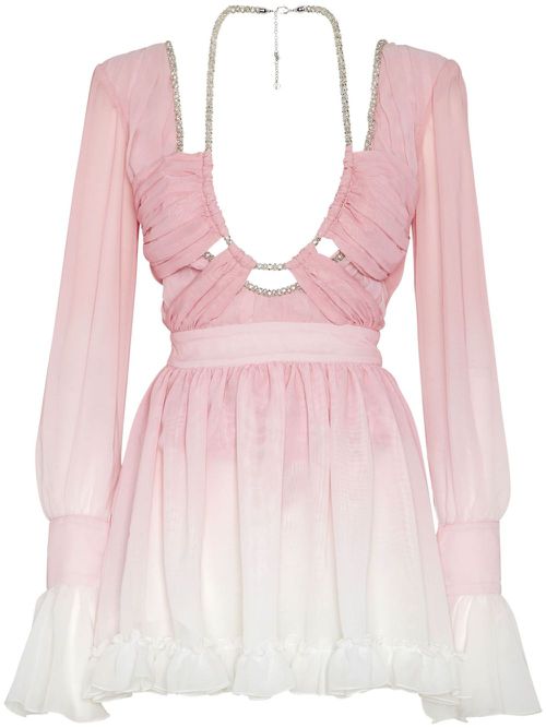 Ombré-effect mini dress - Pink