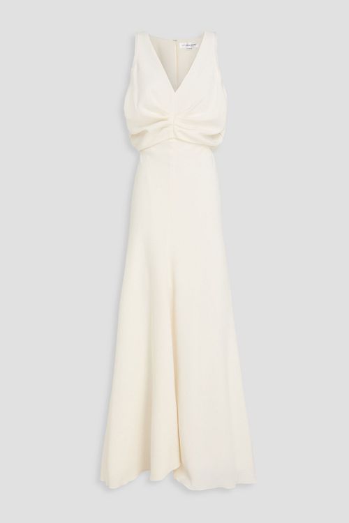 Draped crepe gown - White - UK 4
