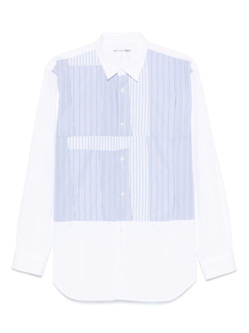 White Long Sleeve Striped Shirt