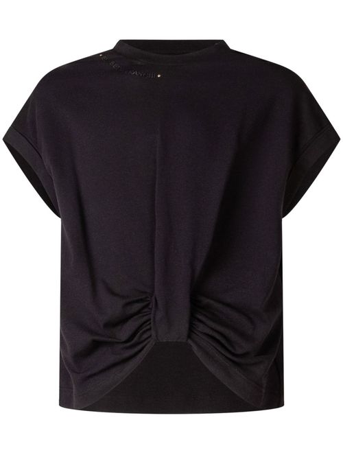 Kids Black Solid T-Shirt