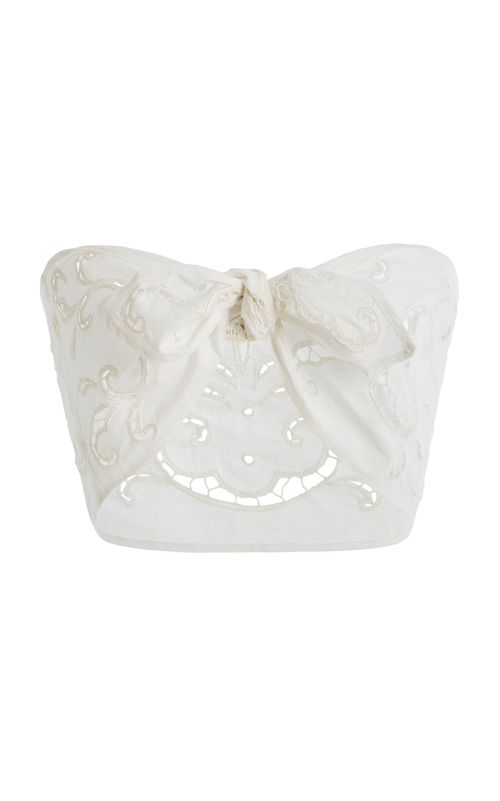 Marcie Cotton Wrap Top - Moda Operandi