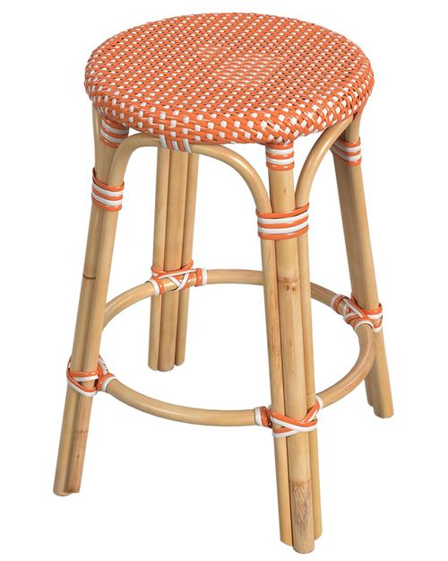 Butler Specialty Company Tobias Rattan Round 24in Counter Stool
