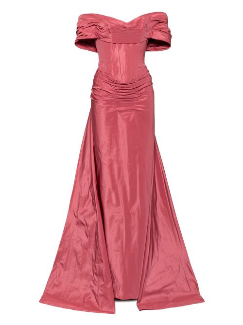 Ruched gown - Red