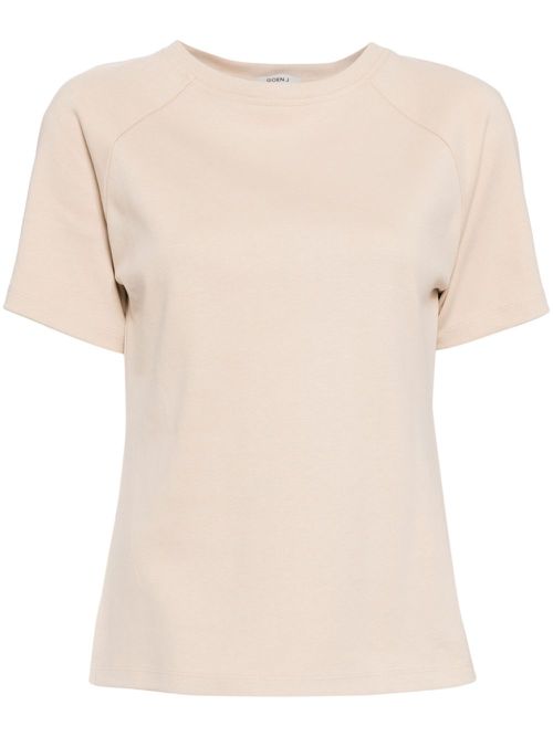 Twist-detailing cotton T-shirt - Neutrals