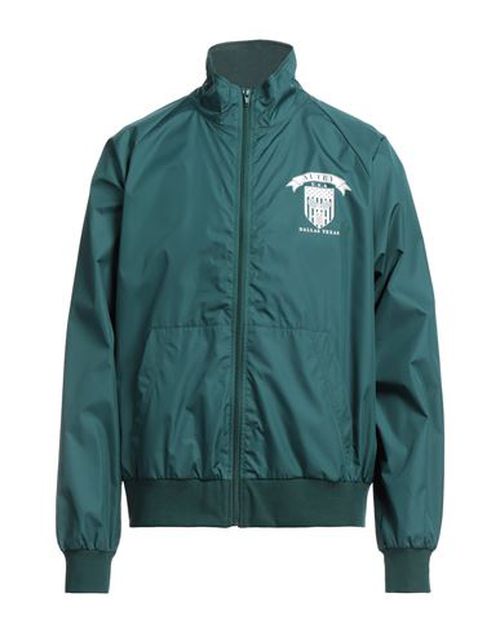 Man Jacket Dark green Size S Polyester