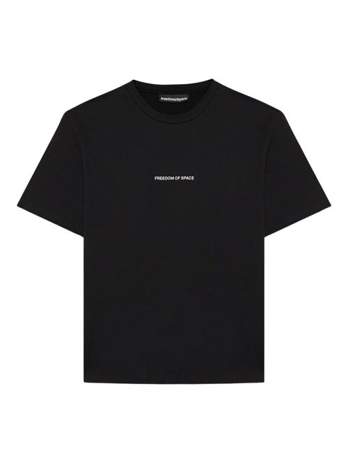 FREEDOM OF SPACE cotton T-shirt - Black