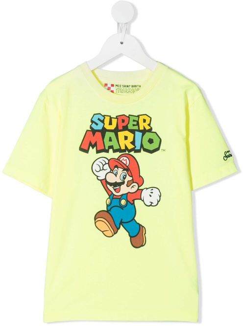 Super Mario print T-shirt - Yellow