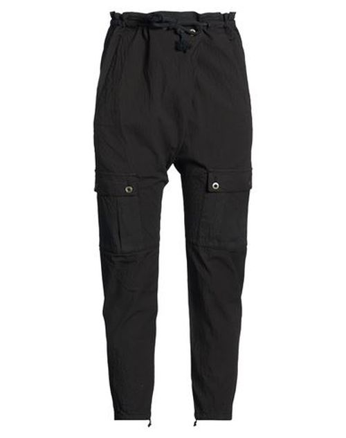 Woman Pants Black Size 6 Cotton, Elastane
